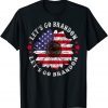 Let's Go Brandon American Flag Sunflower Unisex T-Shirt