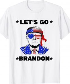 Let's Go Brandon American Flag Trump Gift Shirt