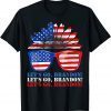 Let's Go Brandon, American Sunflower Sunglasses Gift T-Shirt