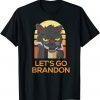 Lets Go Brandon Angry Cat Pro USA Anti Joe Biden 2021 Shirt
