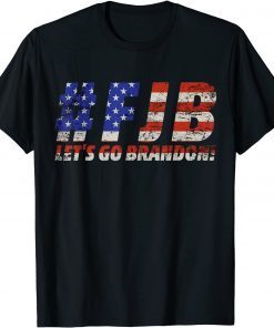 Let's Go Brandon Anti Biden US Flag Political 2021 T-Shirt