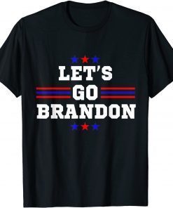 Let's Go Brandon Anti Joe Biden Chant American Flag Unisex Shirt