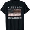 Let's Go Brandon Biden Chant American Flag Gift T-Shirt