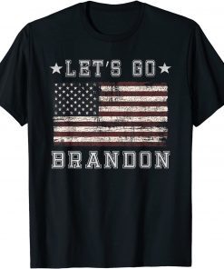 Let's Go Brandon Biden Chant American Flag Gift T-Shirt