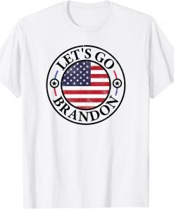 Let's Go Brandon, Biden Chant, Impeach Biden US Flag Unisex Shirt