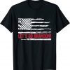 Let's Go Brandon Biden Chant Impeach Biden USA Flag T-Shirt
