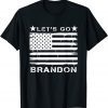 Let's Go Brandon , Brandon Chant American Flag Tee Shirt