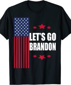 Let's Go Brandon Chant American Flag Anti Biden Classic Shirt