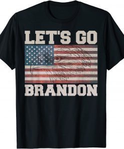 Let's Go Brandon Chant American Flag Eagle Unisex T-Shirt