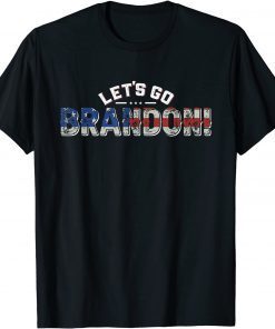 Let's Go Brandon Chant American Flag Impeach 46 Anti Biden Classic Shirt