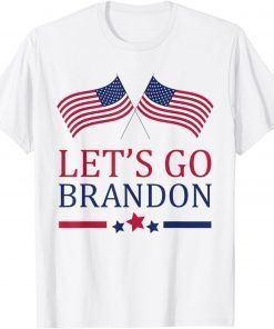 Let's Go Brandon Chant American Flag Impeach 46 Unisex Shirt