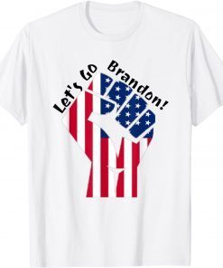 Let's Go Brandon Chant American Flag Impeach Biden 46 Official T-Shirt