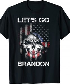 Let's Go Brandon Chant American Flag Impeach Biden FJB Unisex Shirt