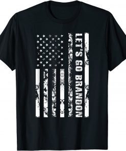 Let's Go Brandon Chant American Flag Impeach Biden Gift T-Shirt