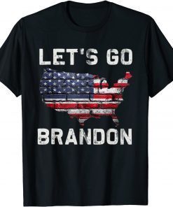 Let's Go Brandon Chant American Flag Gift T-Shirt