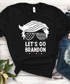 Let's Go Brandon Chant Anti Biden US Flag Unisex Shirt