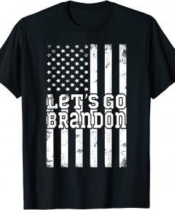Let's Go Brandon Chant Anti Joe Biden American Flag T-Shirt