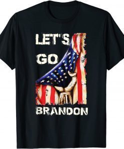 Let's Go Brandon Chant Conservative Anti Liberal US Flag Anti Biden Classic T-Shirt