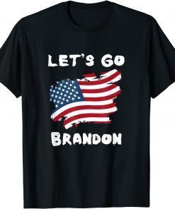 Let’s Go Brandon Chant Conservative Usa Flag Unisex T-Shirt