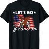 Let's Go Brandon Chant Eagle Usa Flag T-Shirt