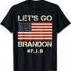 Let's Go Brandon Chant FJB American Flag Impeach 46 Classic Shirt