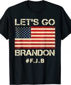 Let's Go Brandon Chant FJB American Flag Impeach 46 Classic Shirt