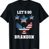 Let's Go Brandon Chant FJB Eagle US Flag Tee Shirt