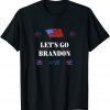 Let's Go Brandon Chant FJB Usa Flag T-Shirt