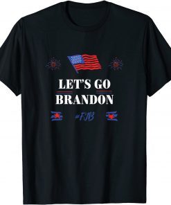 Let's Go Brandon Chant FJB Usa Flag T-Shirt