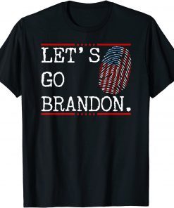 Let's Go Brandon Chant Flag Sunglasses T-Shirt
