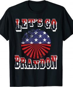 Let's Go Brandon Chant Impeach 46 Pro Trump US Flag Unisex Shirt