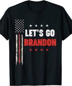 Let's Go Brandon Chant Joe Biden US Flag Unisex T-Shirt