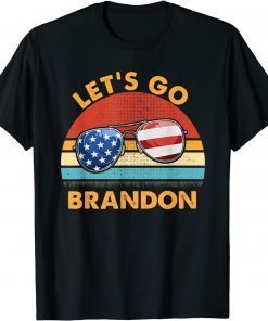 Let's Go Brandon Chant US Flag Sunglass 2021 Shirt