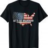 Let's Go Brandon Chant USA Flag Impeach Joe Biden Unisex T-Shirt