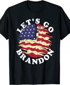Let's Go Brandon Chant Us Flag Impeach Joe Biden Classic Shirt