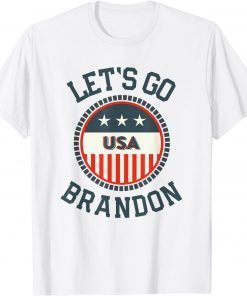 Let's Go Brandon Chant Usa Flag Unisex Shirt