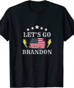 Lets Go Brandon Chant With American Flag Gift Shirt