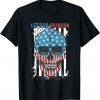 Let's Go Brandon Chant sarcastic Conservative US Flag T-Shirt