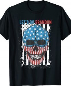 Let's Go Brandon Chant sarcastic Conservative US Flag T-Shirt