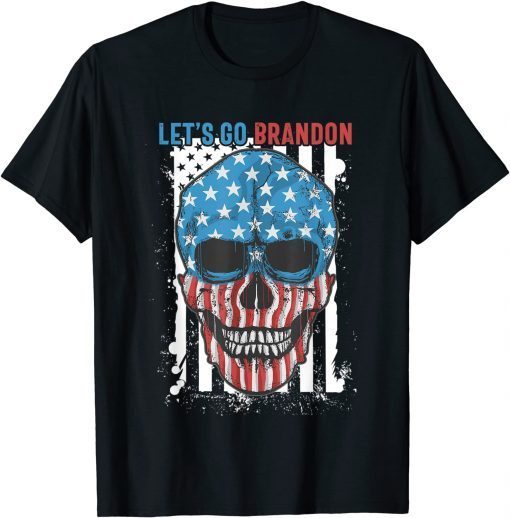 Let's Go Brandon Chant sarcastic Conservative US Flag T-Shirt