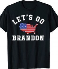 Let's Go Brandon Conservative Anti Liberal US America Flag Unisex Shirt