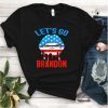 Let's Go Brandon Conservative Anti Liberal US Flag Anti Biden Unisex T-Shirt