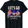 Let's Go Brandon Conservative Anti Liberal US Flag Gnome Gift Shirt