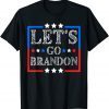 Let's Go Brandon Conservative Anti Liberal US Flag Graphic Gift Shirt