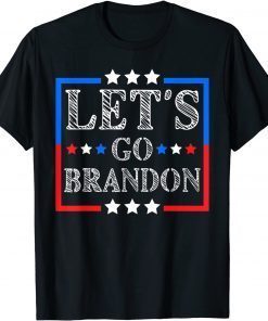 Let's Go Brandon Conservative Anti Liberal US Flag Graphic Gift Shirt