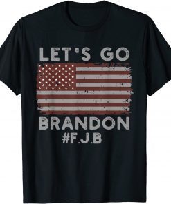 Let’s Go Brandon Conservative Anti Liberal US Flag Impeach 46 Unisex Shirt