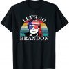 Let's Go Brandon Conservative Anti Liberal US Flag Pro Trump T-Shirt