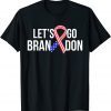Let's Go Brandon Conservative Anti Liberal US Flag Ribbon Gift Shirt