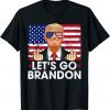 Let's Go Brandon Conservative Anti Liberal FJB US Flag Us Classic Shirt