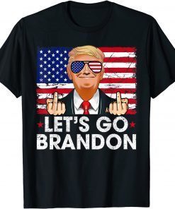 Let's Go Brandon Conservative Anti Liberal FJB US Flag Us Classic Shirt